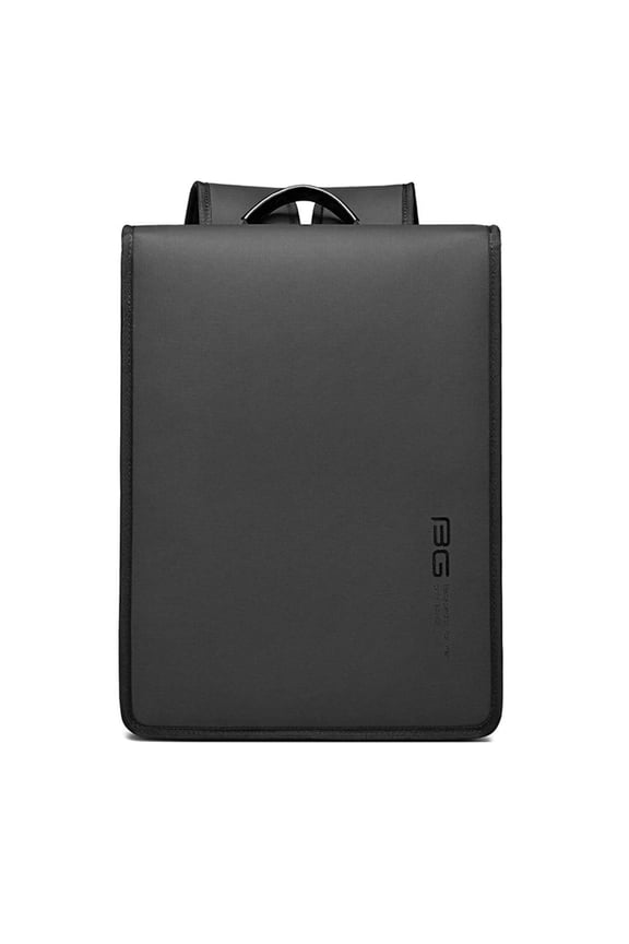 BANGE Water Resistant Polyester Unisex Business Travel Laptop Backpack (Black)
