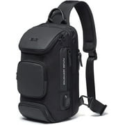 BANGE Waterproof, Adjustable Strap, Multiple Pockets Oxford Cloth Sling Backpack, Black