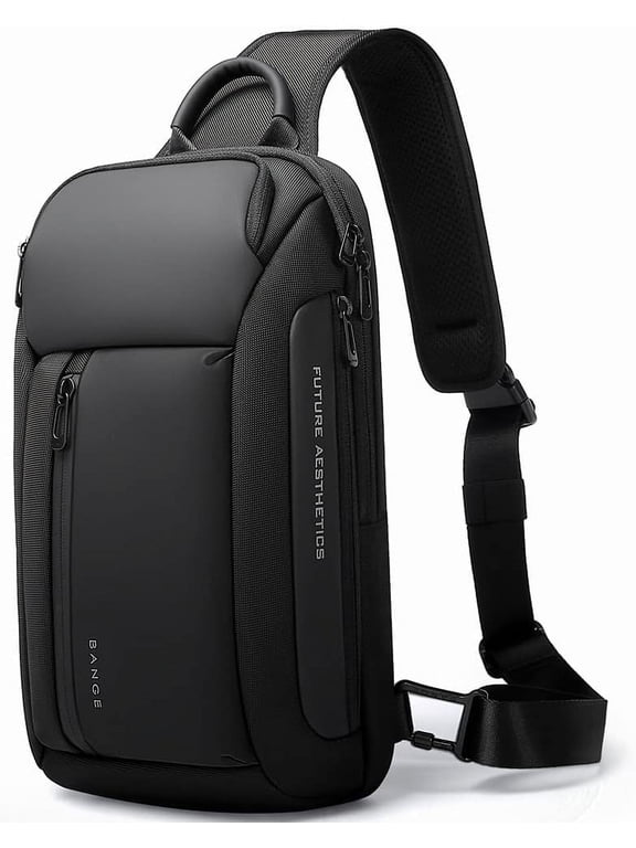 Waterproof Men's Sling Bag, Large Capacity Crossbody Backpack Durable