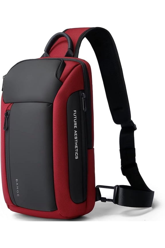 Waterproof Men's Sling Bag, Large Capacity Crossbody Backpack Durable