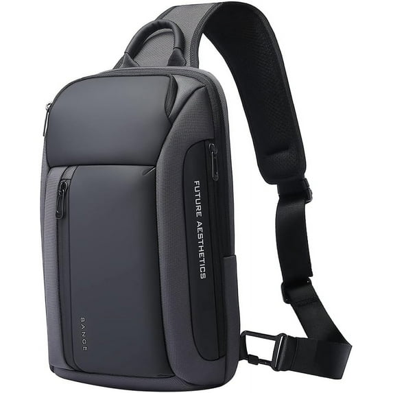 BANGE Waterproof Men's Sling Bag, Large Capacity Crossbody Backpack Durable