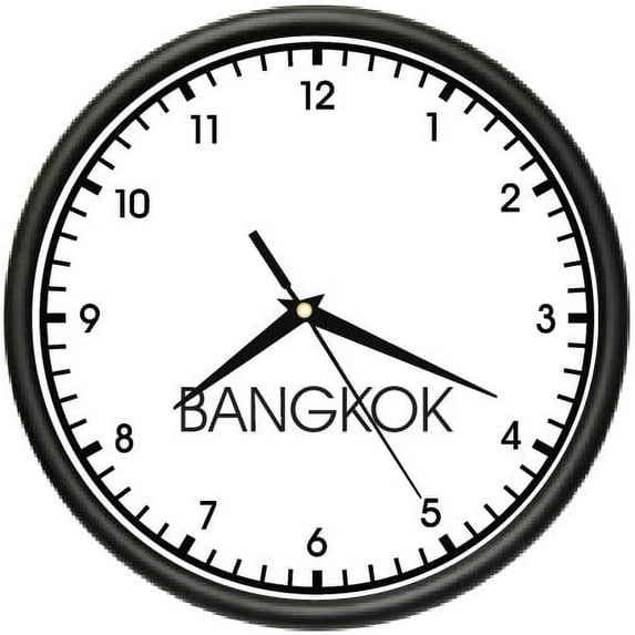 BANGKOK TIME Wall Clock world time zone clock office business