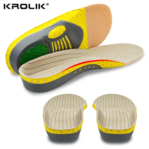 BANGNING Orthotic Gel Insoles For Sneaker Orthopedic Flat Foot Cushion Insert Arch Support Pad Foot Pain-relieving Man Women