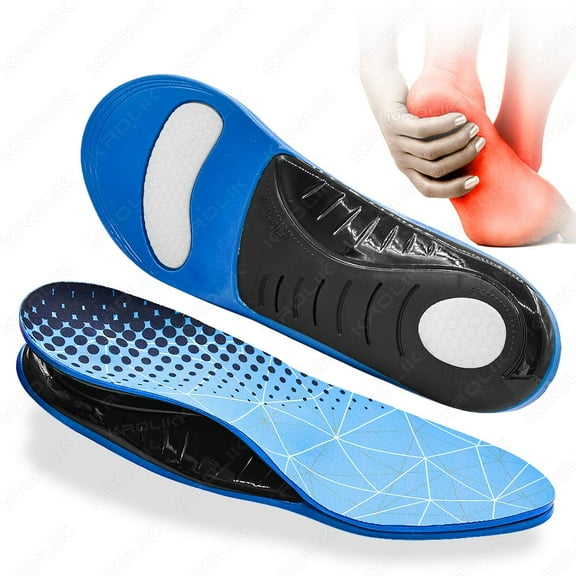 BANGNING Plantar Fasciitis Orthotic Shoe Inserts, Athletic Running Insoles For Women And Men, Arch Support Gel Comfort Shoe Insoles