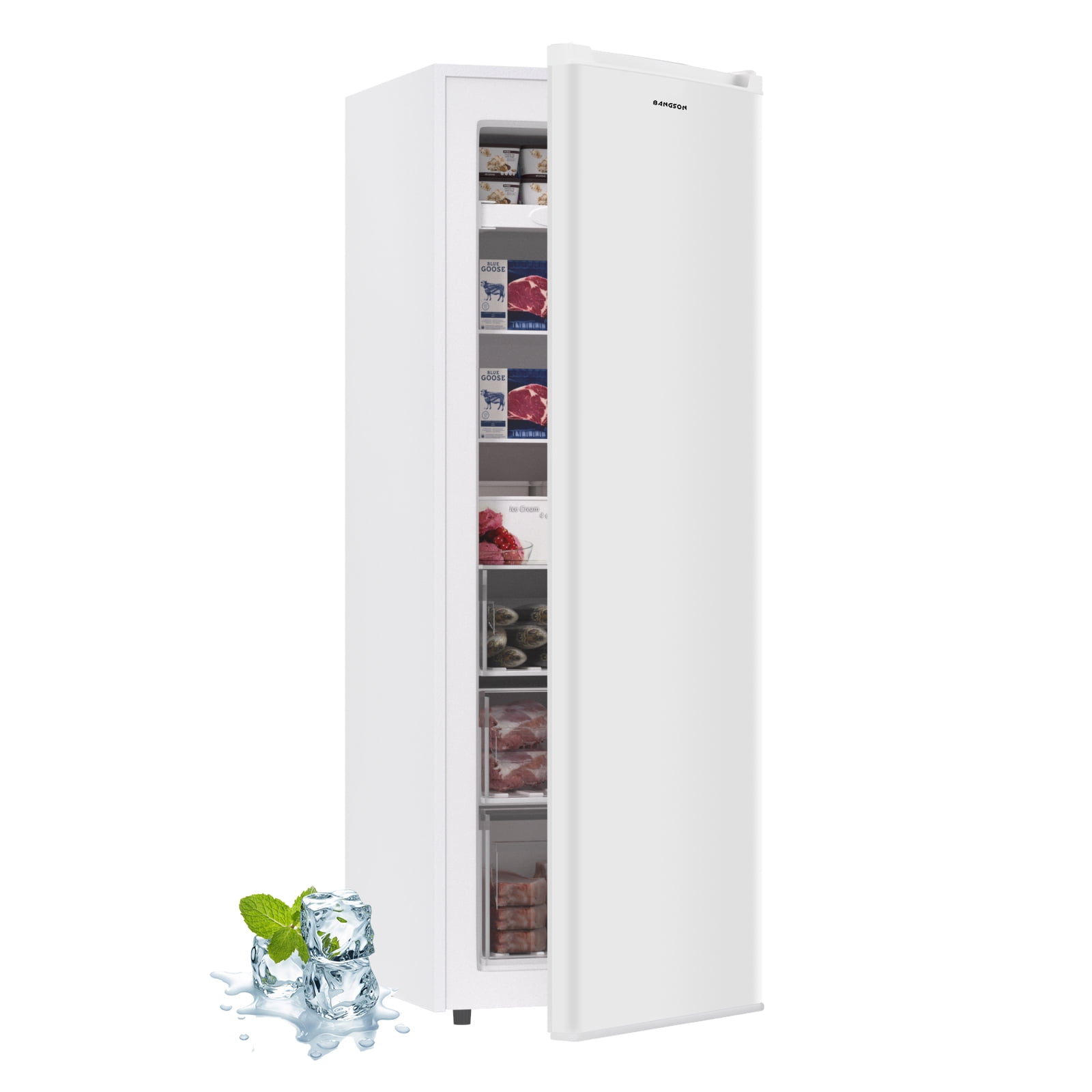 BANGSON Upright Freezer,7.0 Cu.ft Stand Up Freezer