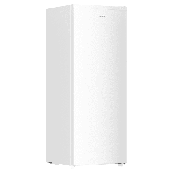 BANGSON 6.5 Cu.ft Upright Freezer, Adjustable Thermostat and Removable Shelves, Reversible Door for Home, Kitchen, Garage, Apartment, Dorm, White