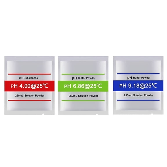 BANIRO 2026 New 15Pcs Ph Meter Buffer Solution Powder for Precise Calibration Easy Supplies for Lab,Aquarium,Hydroponics,Pool,Water Testing