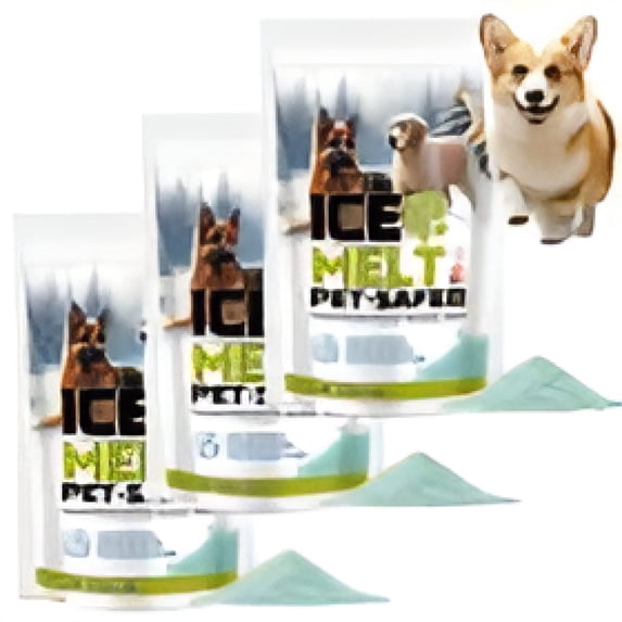 BANIRO 2026 New 3 Pack Snow Salt Ice Melt,Fast Acting Ice Melter,Pet Friendly Snow Salt Ice Melt for Snow and Ice Removal,Environmentally Safe - Free of Magnesium Chloride