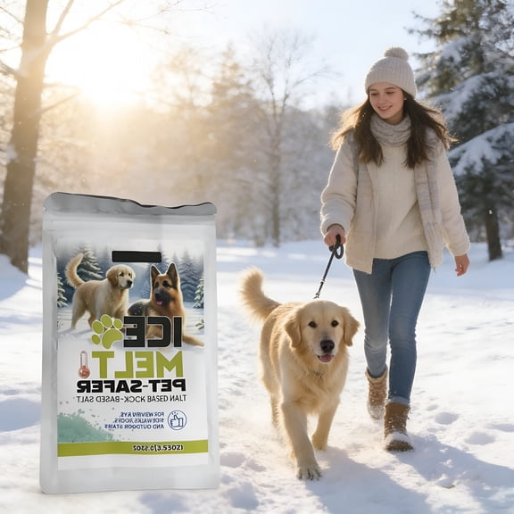 BANIRO 2026 New Ice Melt,Fast-Acting Formula,100G,Pet Safe Snow Melter,Winter Ice Control,Multipurpose Use,For Tree Walkway Roof Car Garden Yard