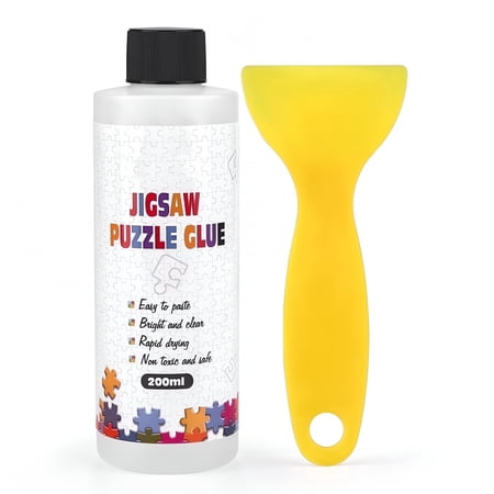 BANIRO 2026 New Jigsaw Puzzle Glue Clear with Applicator,1 Pack 200Ml for Puzzles,Crafts,Diy,Art Projects,Model Building