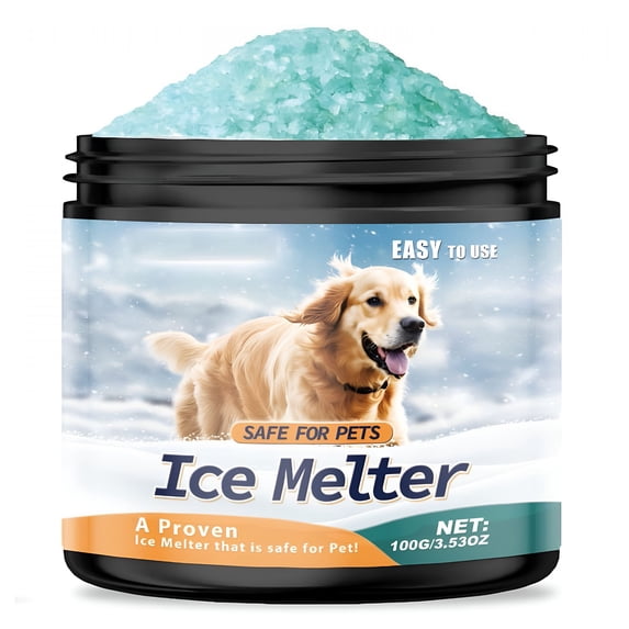BANIRO 2026 New Pet-Friendly Ice Melt,Pet Safe Ice Melt Safe for Concrete,Snow Salt Ice Melt Pet Friendly,Green Salt for Snow&Ice Removal,Sidewalk Salt,Driveway Salt,Snow Melt Is Effective Snow Melt