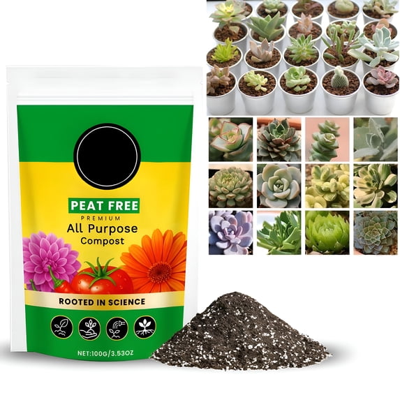 BANIRO 2026 New Succulent Cactus Soil Potting Mix 110G Natural Organic Potting Mix for Palm Citrus Grown in Containers for Succulent,Cactus,Indoor,Outdoor