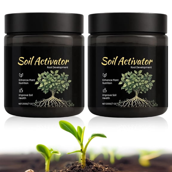 BANIRO 2Pcs 200G Soil Activators,Organic Soil Activators and Plant Fertilizers,Premium Soil Activated Treasure,Water-Soluble Formula,Promoting Growth for Vegetables&All Plants