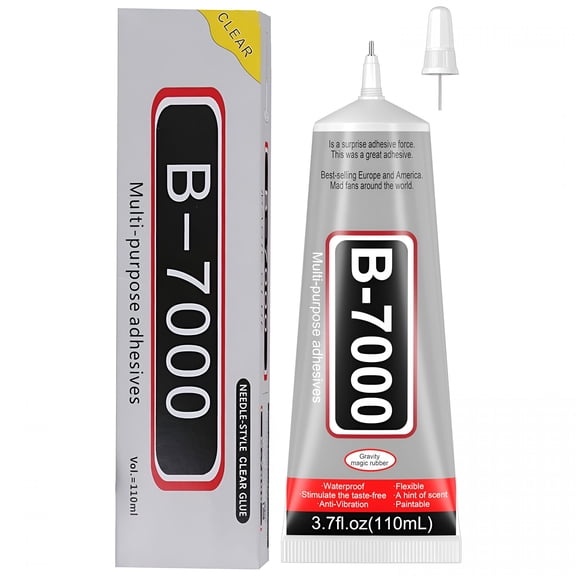 BANIRO 3.7oz Clear Rhinestone Glue, Multipurpose Craft Adhesive for Jewelry, Tumblers, Nail Art & DIY