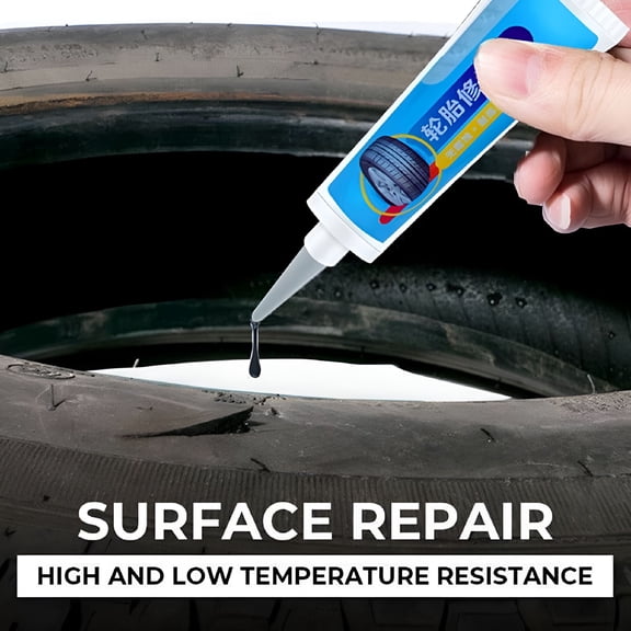BANIRO 30ml Rubber Tire Repair Glue Liquid Adhesive Instant Strong Bond Wear- /UK