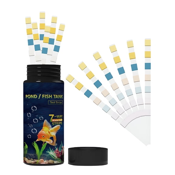 BANIRO 50pcs Aquarium Fish Tank Pond Testing Strips Multipurpose Test Strips