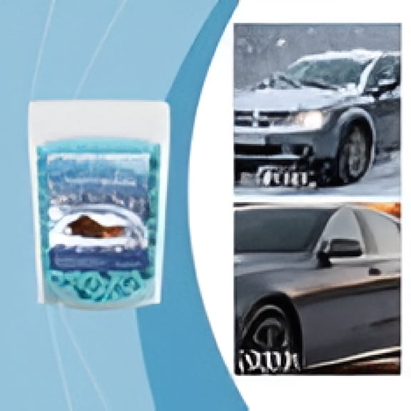 BANIRO Blue Fast Acting Ice and Snow Melt Pellets Winter Deicer for Driveways Car Window Sidewalks 3.53 Oz