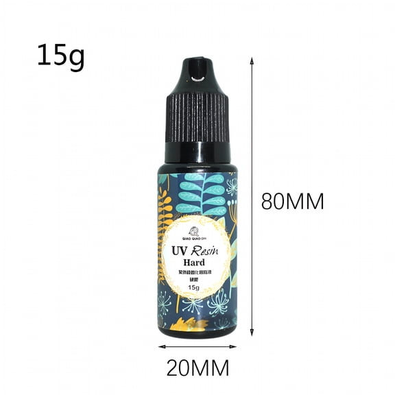 BANIRO Bonding Resin Glue UV Transparent Resin Hard -Clear Glue DIY Curing Epoxy Resin Jewelry 15g Acrylic Adhesive