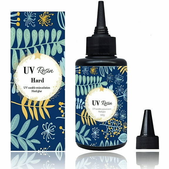 BANIRO UV Resin,Crystal Clear Ultraviolet UV Curing Resin,Hard Transparent Solar Cure Sunlight Activated Epoxy UV Resin for Resin Casting and Coating,DIY Making