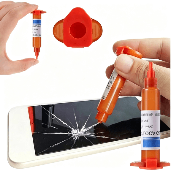 BANIRO Fix Cracked Cell Phone Screen Glue,Liquid Optical Clear Adhesive Glue,Glass Repair Uv Glue,Adhesive Glue Cell Phone Repair Tool for All Smartphone Touch Screen Repair