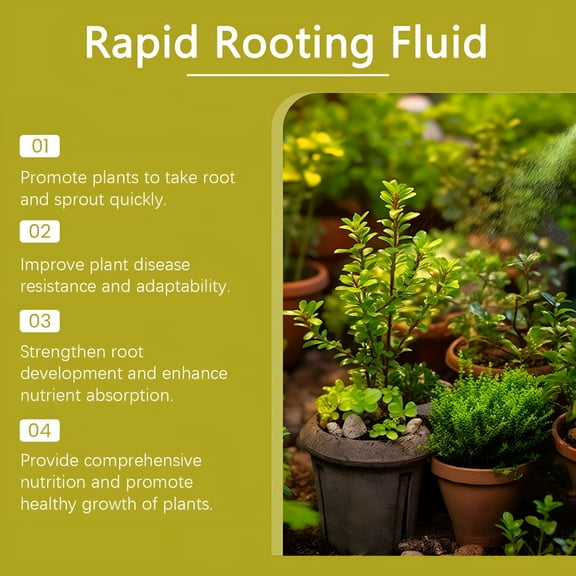 BANIRO Green Plant Rooting Liquid Plant Root Nutrition Liquid Nitrogen Potassium Liquid Fertilizer 100ml