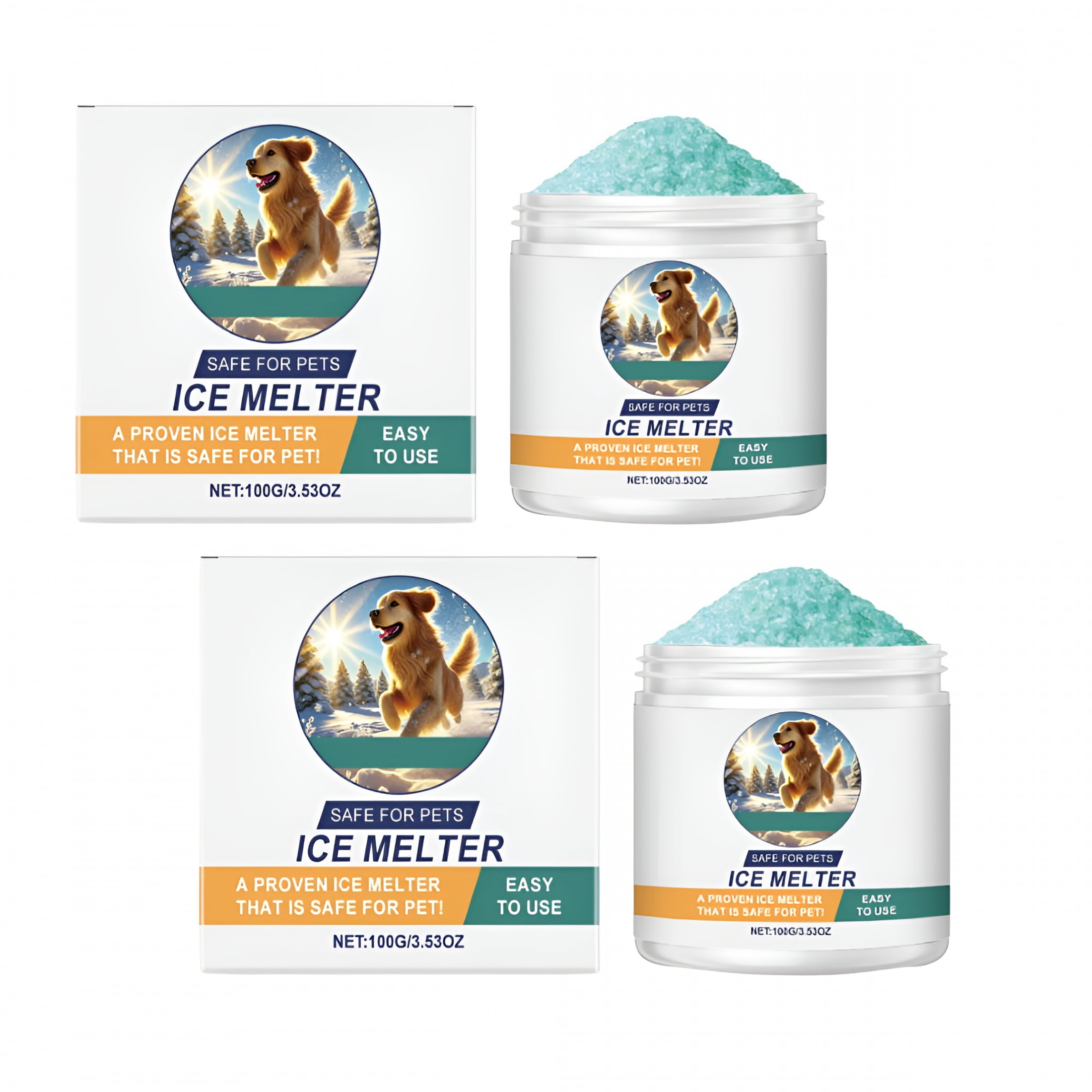 BANIRO Ice Melt,Pet Safe Ice Melt,Pet Safe Ice Melt Safe for Concrete ...