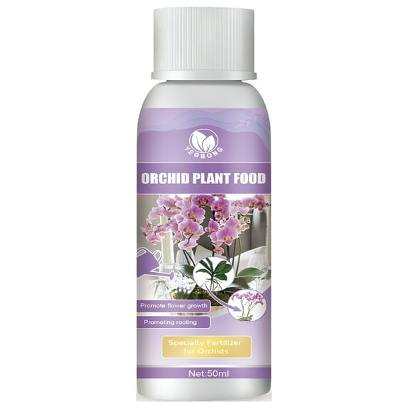 BANIRO Orchid Plant Food Liquid Fertilizer, 50ml Ready-to-Use Nutrient Blend for Indoor Plants, Promotes Growth and Flowering for All Orchid Varieties