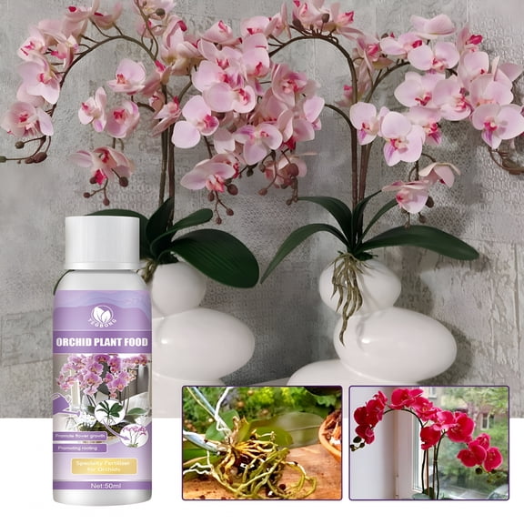 BANIRO Orchid Plant Food Suitable For All Indoor Plants,Promoting Growth And Flowering,Liquid Fertilizer 50ml purple Decorative 1.24x1.24 Inch