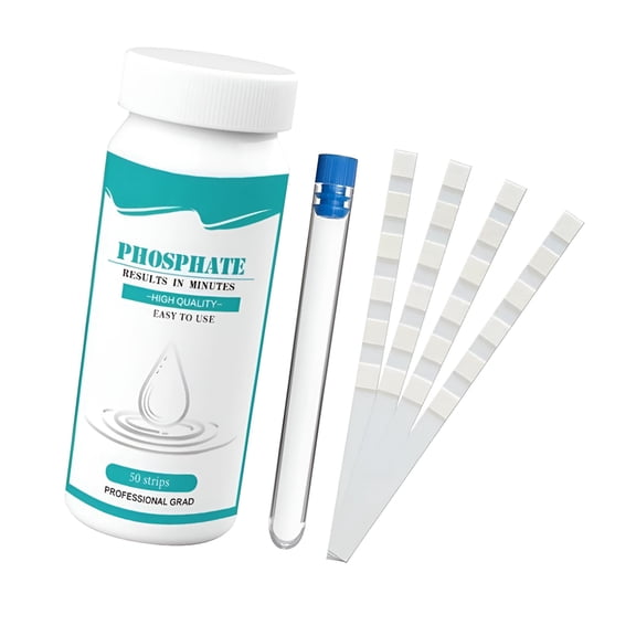 BANIRO Phosphate Test Kit,Pool Phosphate Test Kit,Phosphate Test Strips,50 Strips Phosphate Test Strip Quick And Accurate Swimming Hot Tub And Spa Water Testing