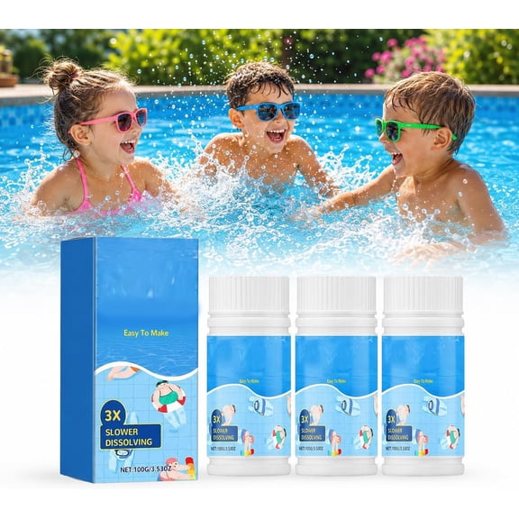 BANIRO Pool Cleaning Tablets for Crystal Clear Water, Clears Dull, Hazy Or Cloudy Wate Eliminate Odors,Fast-Acting,100G Clears Dull,Hazy Or Cloudy Wate Eliminate Odors,For Swimming Pool,Hot Tub,Spa