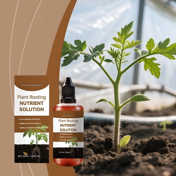 BANIRO Rooting Hormone for Cuttings, Plant Growth Activators Supplements, 50Ml Liquid Fertilizer Spray to Boost Rooting Hormones & Enhance Growth for Cuttings, Suitable for Home