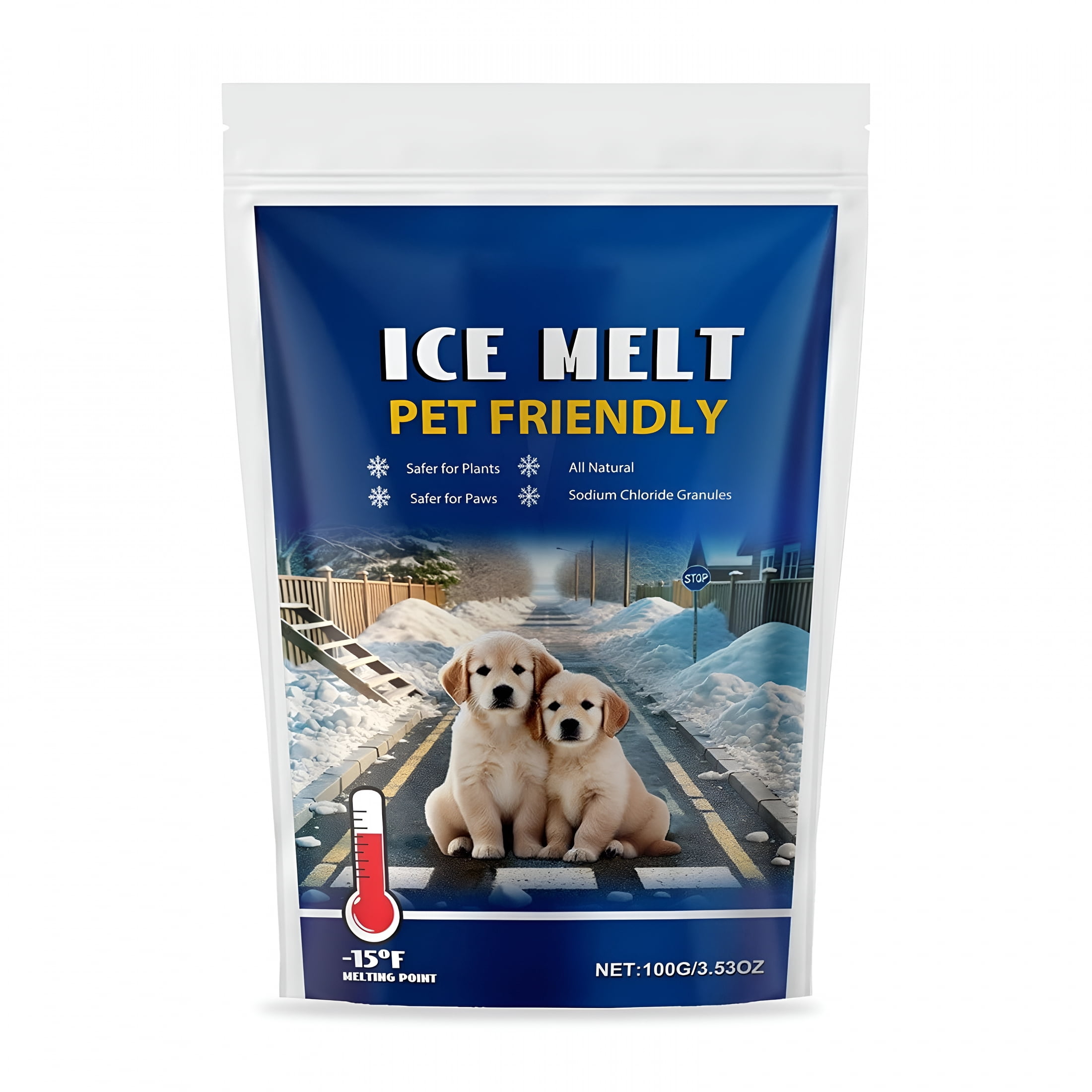 BANIRO Snow & Ice Melt,Fast-Acting Pellet-Form Deicer - Pet-Friendly ...