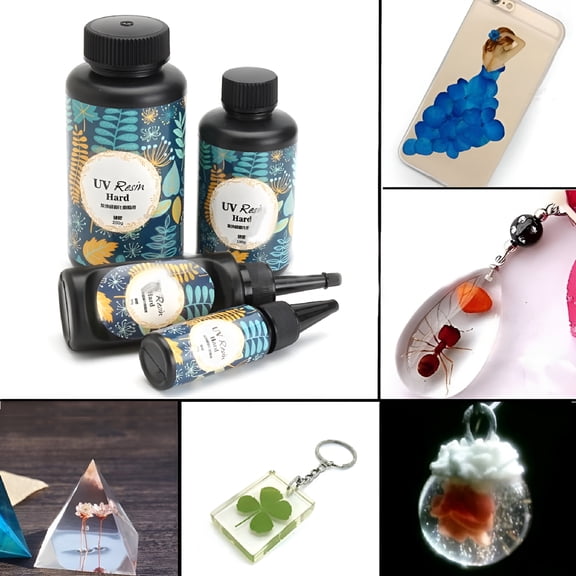 BANIRO Uv Resin Clear Hard Transparent Uv Curing Epoxy Resin Ultraviolet Curing Solar Cure Resin Sunlight Activated Resin for Diy Jewelry Making Casting & Coating Resin Uv