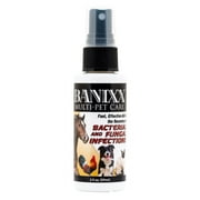 BANIXX Horse and Pet Care Travel Size. Non-irritating, Spray for Scratches, Rain Rot, Hot Spots, Wounds, Ringworm, Ear infections, Itchy Skin, and More. Safe Around The Eyes, Rapid Results E11
