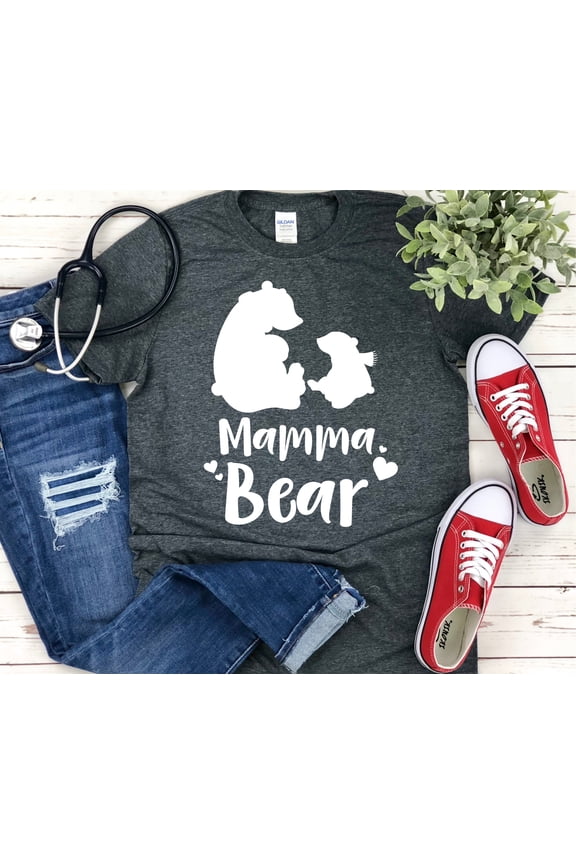 Mamma Bear Shirt - Mama Bear - Mama Bear Gift - Mama Bear T-shirt - Mother Bear - Mama Bear Shirt