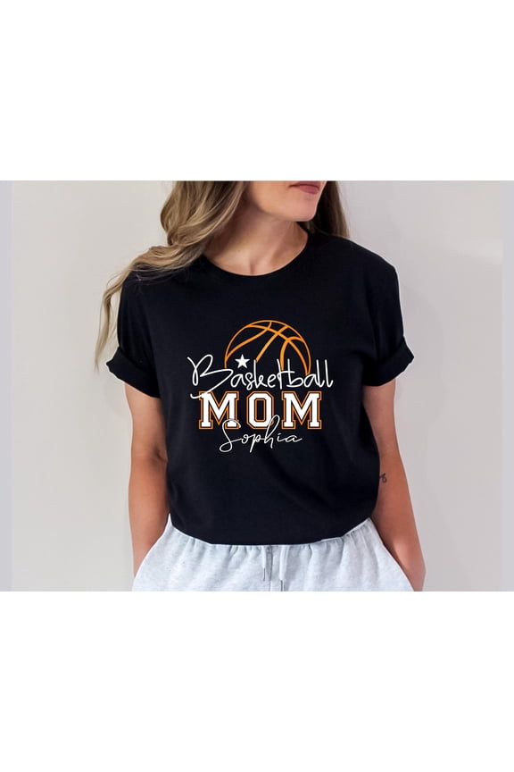 Personalized Basketball Mom Custom Name Shirt, Game Day Tee