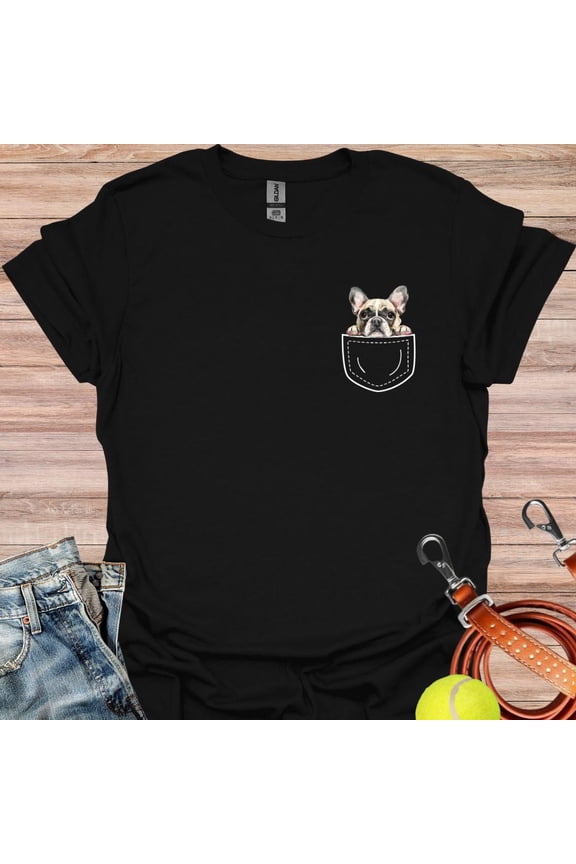 Pug Pocket Shirt, Pug Dog Shirt, Pug Tee, Pug Mom, Cute Dog Shirt, Gift For Pug Mama, Pug Mama Gift, Dog Pocket, Gift for Pug Mama