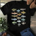thumbnail image 1 of BANJOJO Types Of Freshwater Fish Species Fishing T-Shirt - Fishing Shirt, Fathers Day Gift, Gift for him, Grandpa Shirt, Fishing Shirt, 1 of 4