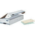 thumbnail image 1 of Bankers Box STOR/FILE Storage Box Check Flip-Top Lid White/Blue 12/Carton 00706, 1 of 1