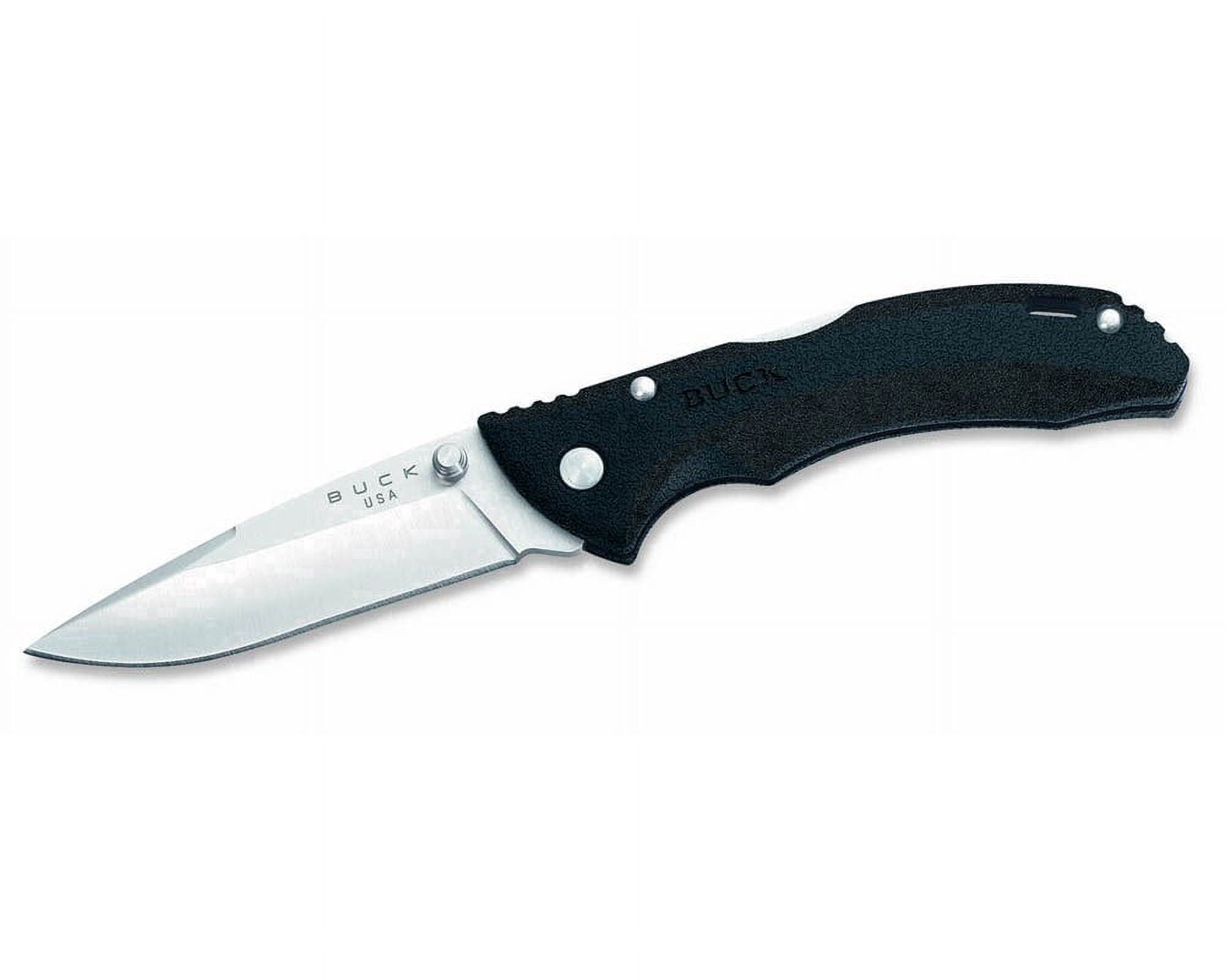 Buck Knives 284 Bantam BBW Folding EDC Knife, 2-3/4” Pocket Knife Blade, Black, 1.5 oz