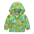 thumbnail image 1 of BAOAOER Infant Rain Jacket Toddler Boys Raincoat Waterproof Boys Girls Lightweight Rain Poncho Cartoon Jacket Windbreaker Zip Up, 1 of 9