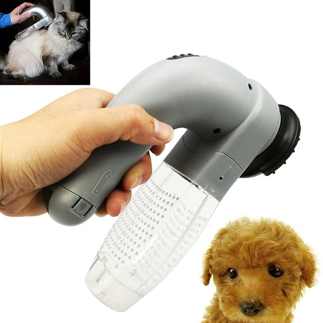 BAOBAO Rechargeable Handheld Pet Hair Fur Remover Vacuum Cleaner Comb Trimmer Dog Cat