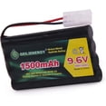 thumbnail image 1 of BAOBIAN 9.6V 1500mAH NiMH Rechargeable Battery for RC Car Truck with Standard Tamiya Connector, 1 of 6