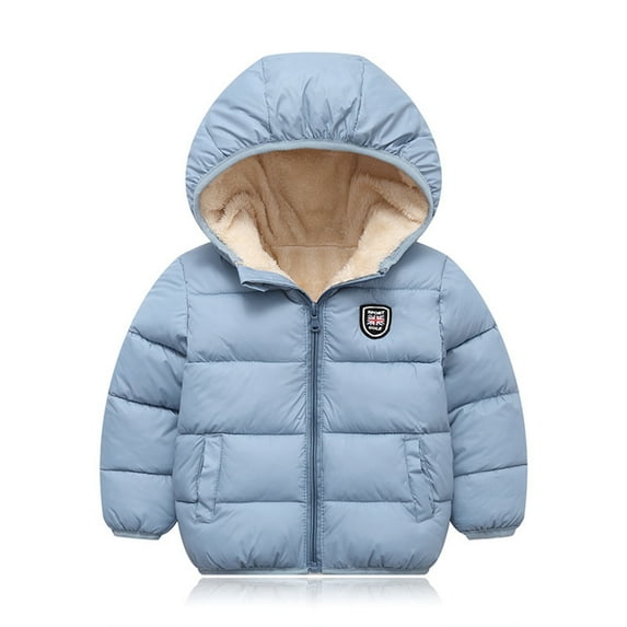 BAODANN Baby Girl Boy Winter Warm Thick Hooded Coats Toddler Warm Padded Jackets Kids Boy Hooded Jacket down Jacket Kid Lined Jackets for Boys Boys Mixed Media Jacket Winter Boy Coats