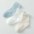 thumbnail image 1 of BAODANN Breathable Kids Socks 3 Pairs Soft Mesh Ankle Socks For Boys Girls Toddler Baby Little Boys Socks Kid Socks No Show Boys Socks Size 12 Toddler Kid Thin Socks Size 3 Socks Girls Kids, 1 of 3
