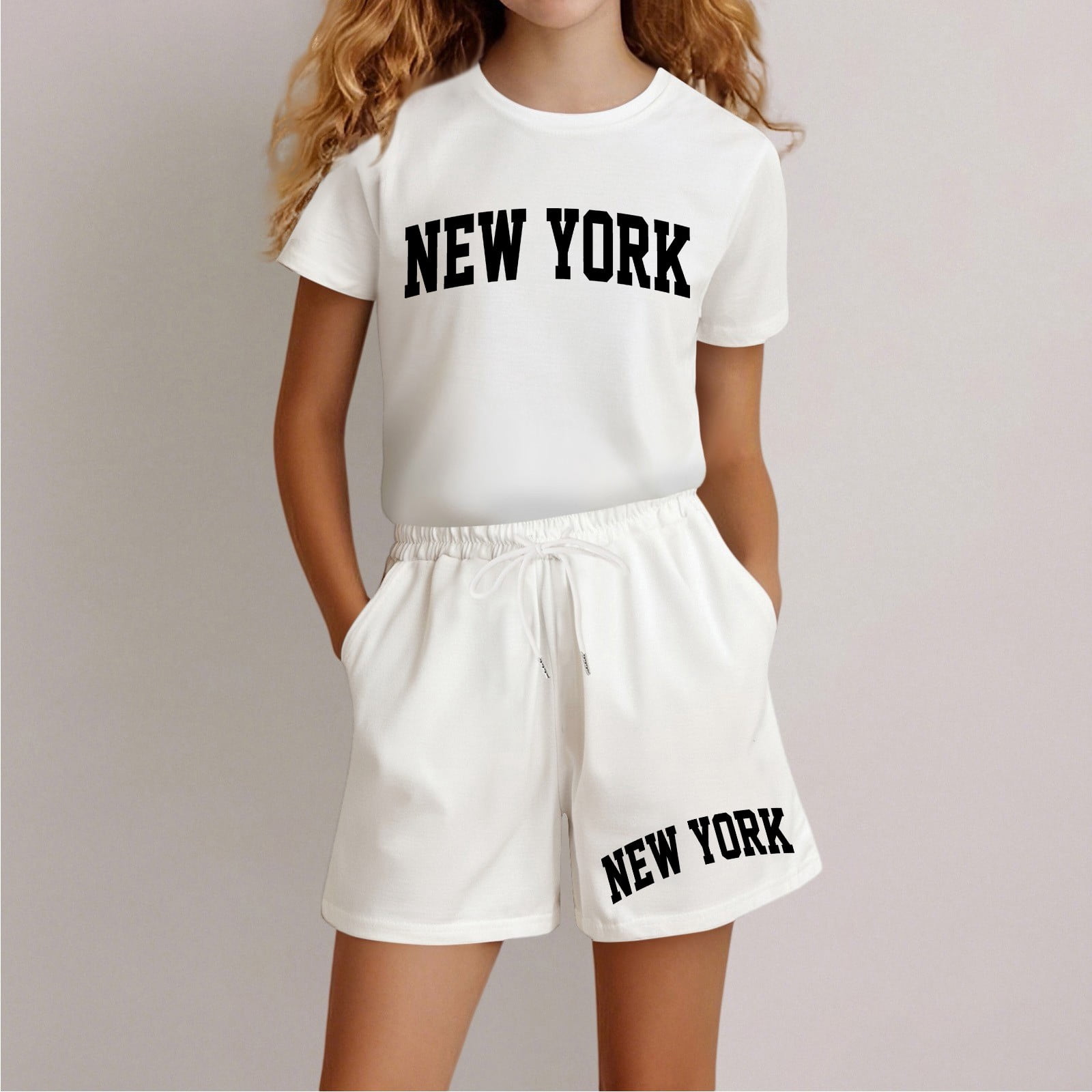 BAODANN Children Kids Girls Summer Casual Short Sleeve Set For Cute ...