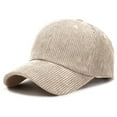 thumbnail image 1 of BAODANN Corduroy Baseball Cap For Men And Women Stylish Casual Sun Hat Versatile Soft Texture Sunshade Cap s Hats Stay Woke Hats Man Chew Hat Baseball Cap Flag Damsel Hat, 1 of 7