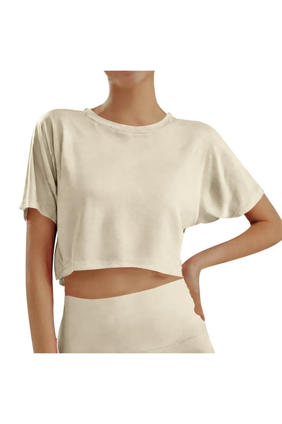 Crop Tops For Girls Short Sleeve Shirt Girls Summer Tops Neck Slim Fit Tops Basic Tee Girl Workout Too 5t T Shirts Girls Toddler Girl Clothes Long Sleeve Shirt Kids Girls Undershirts Tops