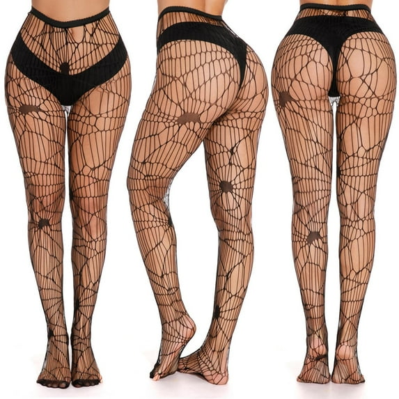 BAODANN Fishnet Bodysuits Catsuit Womens Transparent Open Crotch See Through Full Body Stockings Mesh Hot Lingerie Fishnet Women High Waist Fishnet Leggings Fishnet with Open Cool Christmas Stockings