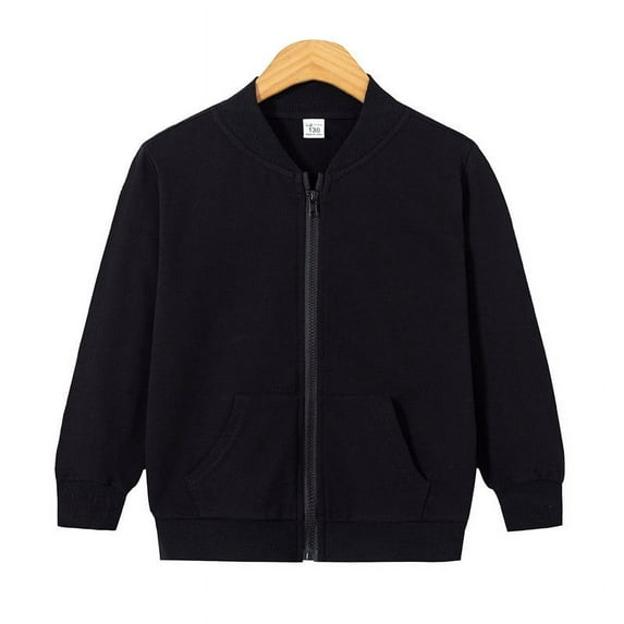 BAODANN Girls Zip Up Jackets Kids Fall Long Sleeve Sweatshirts Outerwear With Pockets Small Girls Winter Coat Kids Jacket Winter Light Jackets Outerwear Girl Winter Coat Coat with Hood for Girls